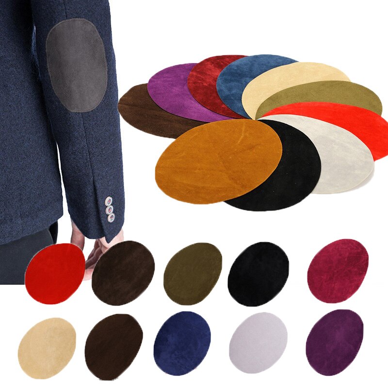 Iron On Oval Elbow Patch for Jacket (2 pcs)