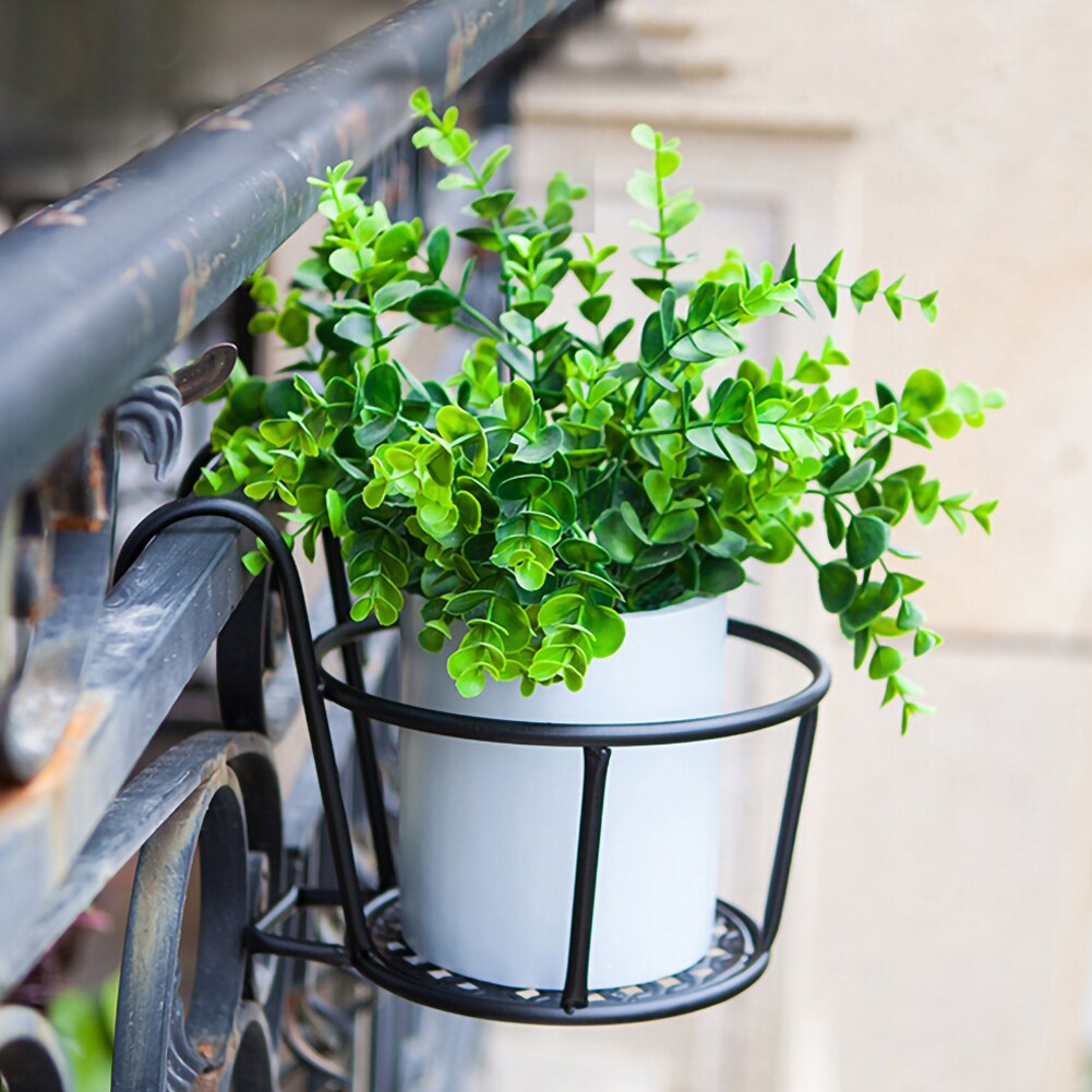 Iron Over the Railing Plant Hanger