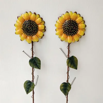 Iron Sunflower Garden Stake Iron Sunflower Garden Stake