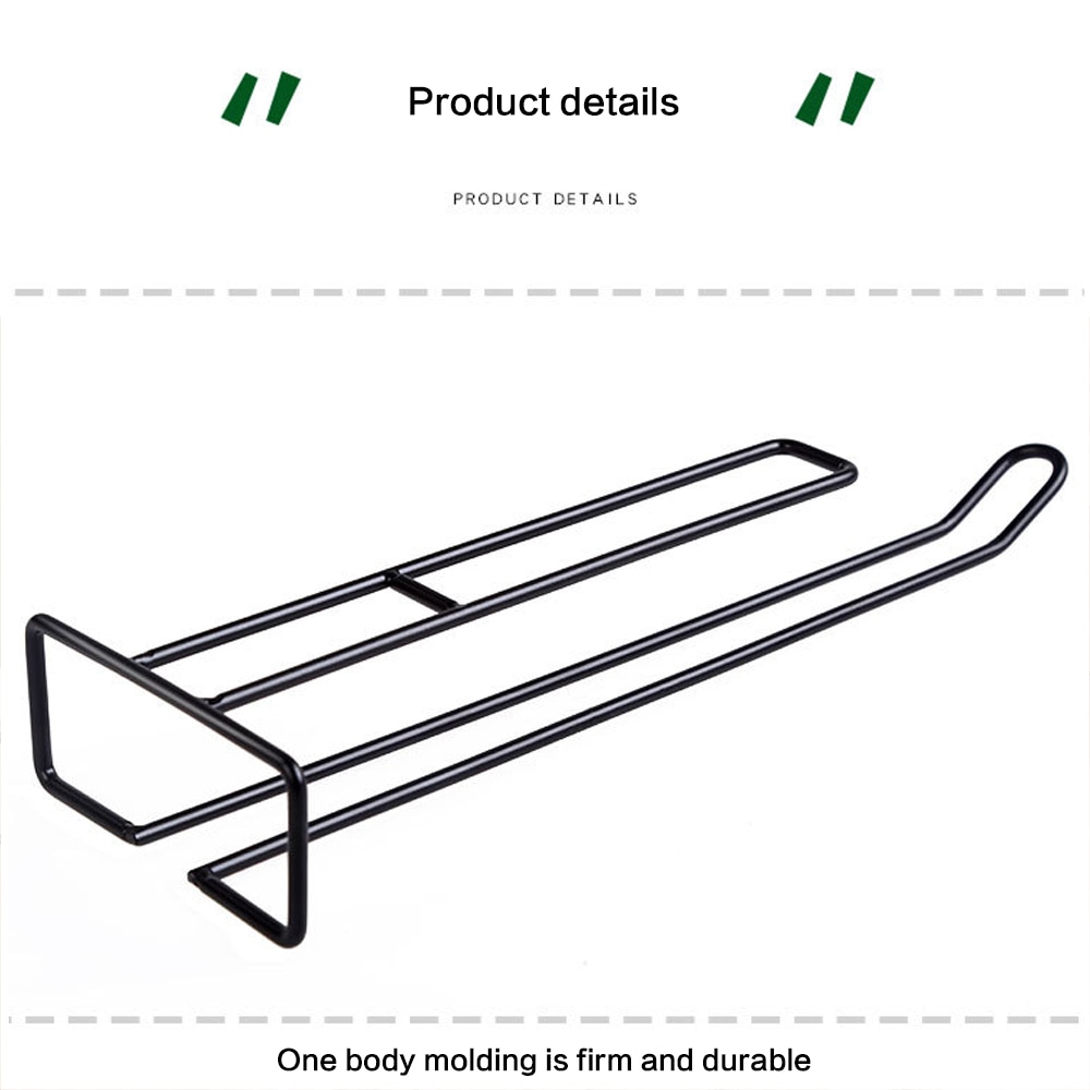 Iron Under Shelf Wine Glass Holder