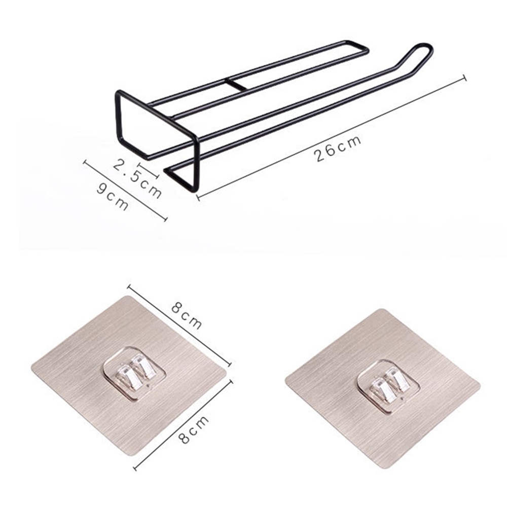 Iron Under Shelf Wine Glass Holder