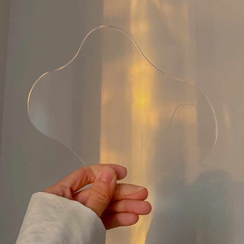 Irregular Shape Clear Acrylic Coaster