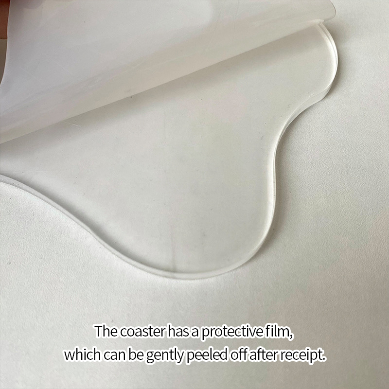 Irregular Shape Clear Acrylic Coaster