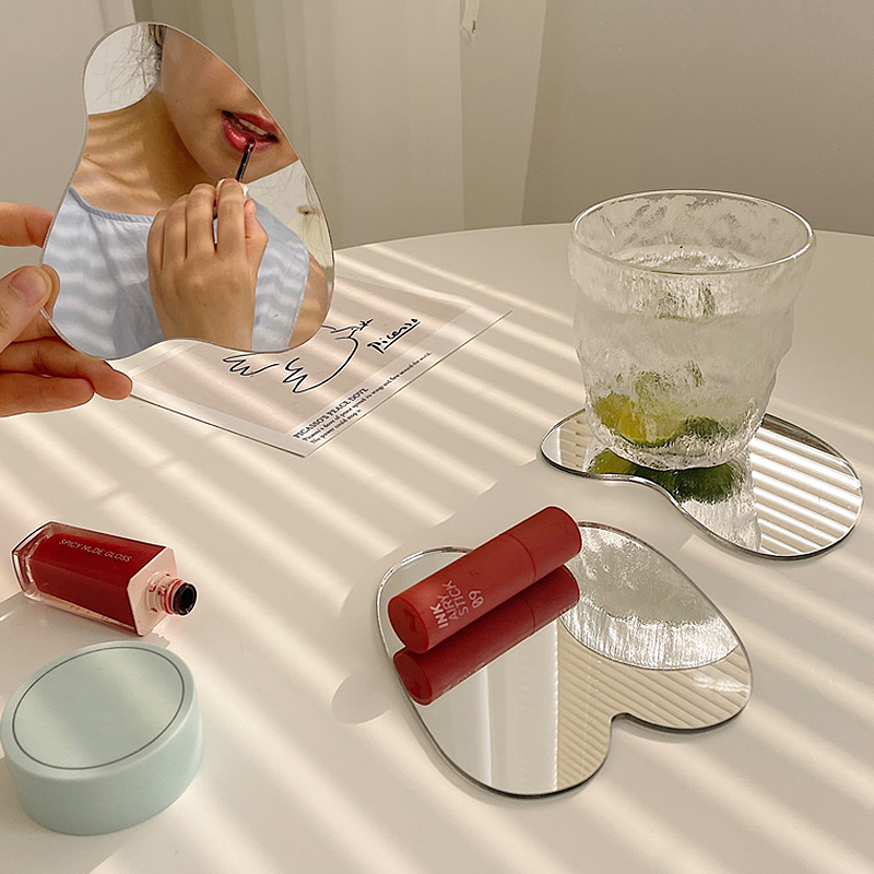 Irregular Shape Nordic Mirror Coaster (3 pcs)