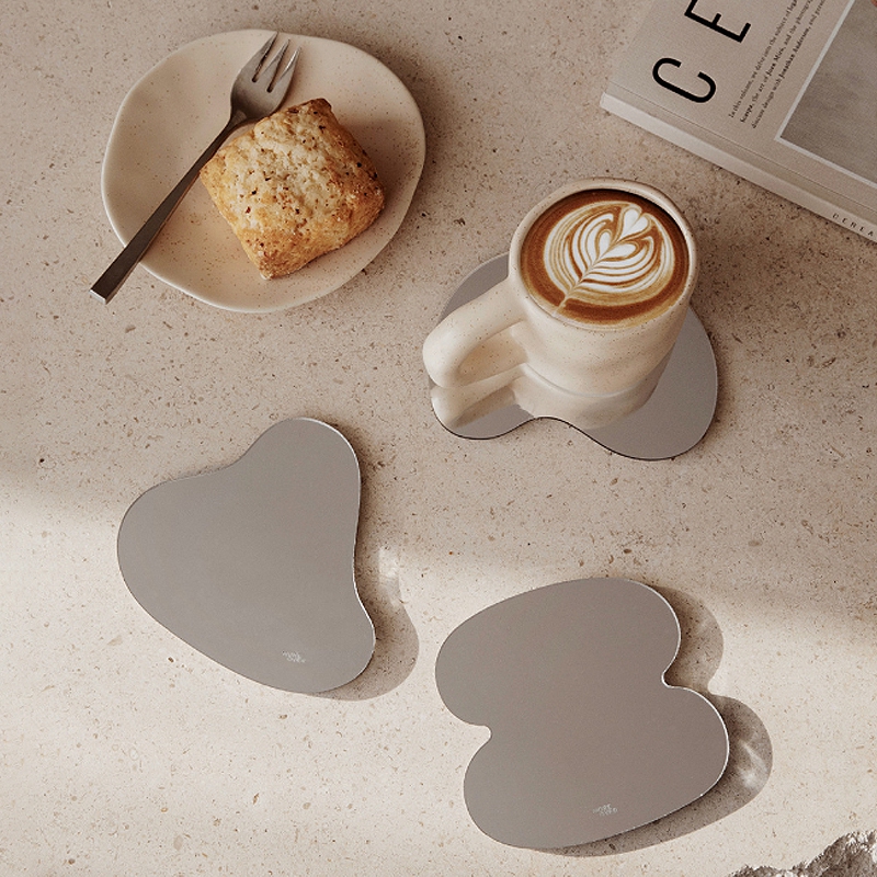 Irregular Shape Nordic Mirror Coaster (3 pcs)