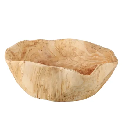 Irregular Shape Wood Fruit Bowl