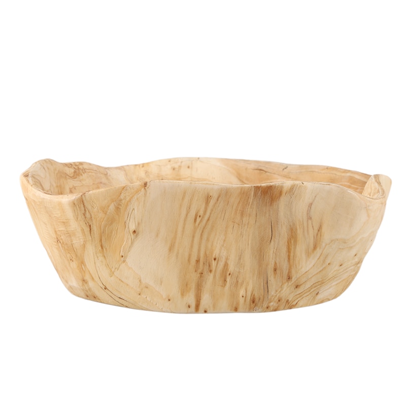 Irregular Shape Wood Fruit Bowl