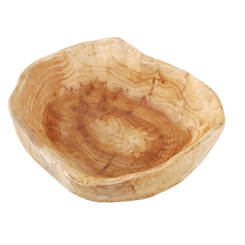 Irregular Shape Wood Fruit Bowl