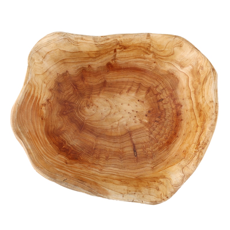 Irregular Shape Wood Fruit Bowl