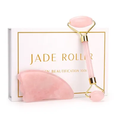Jade Face Roller Rose Quartz Jade Face Roller Rose Quartz