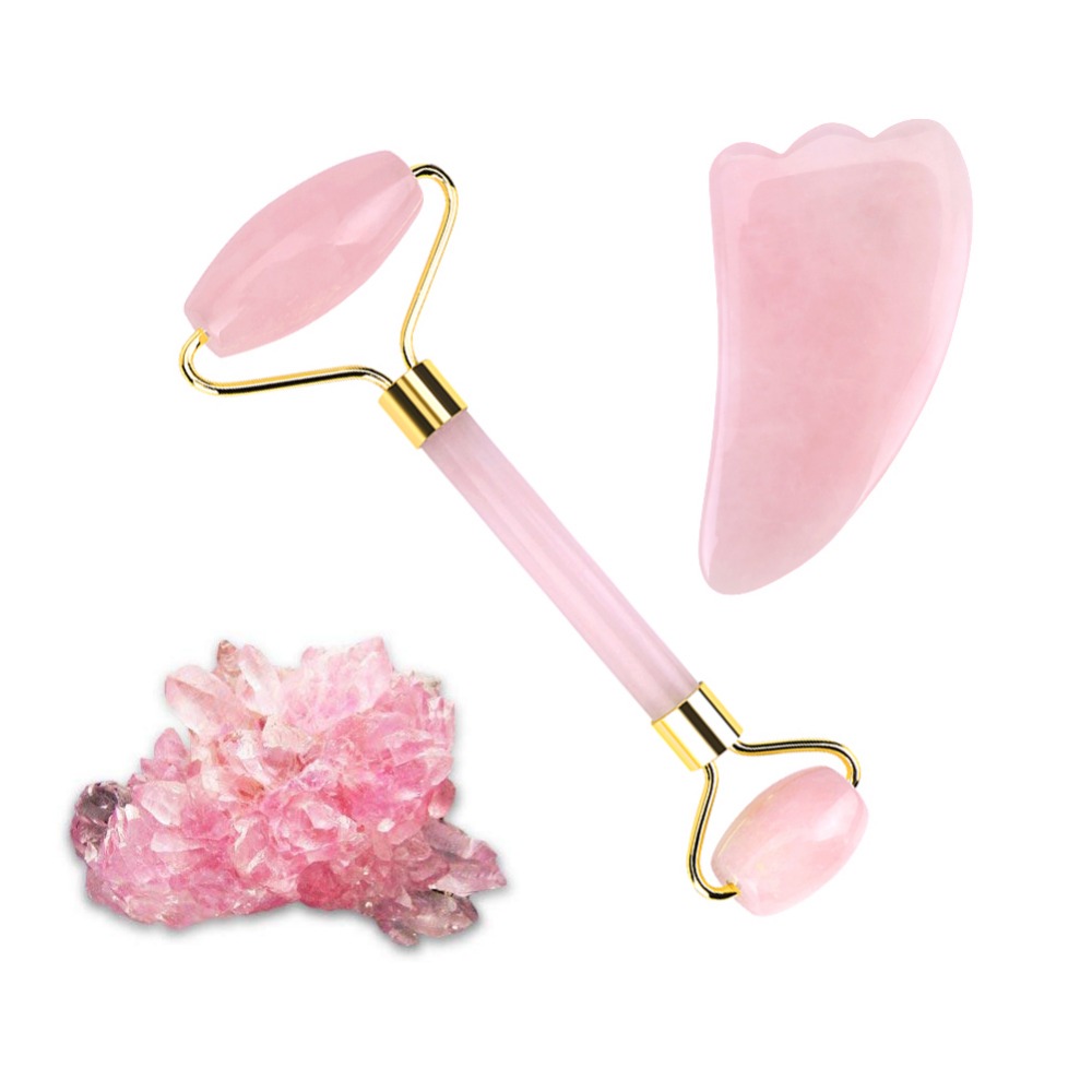 Jade Face Roller Rose Quartz Jade Face Roller Rose Quartz