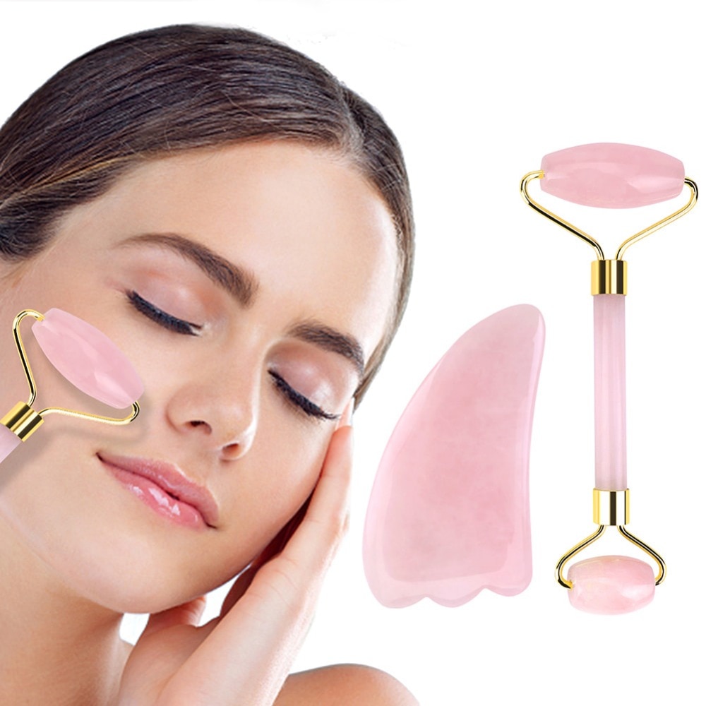Jade Face Roller Rose Quartz Jade Face Roller Rose Quartz