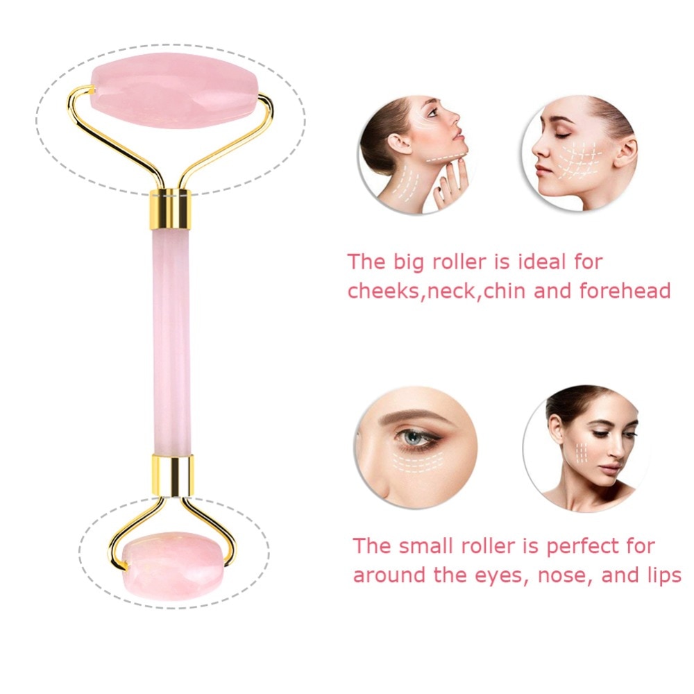 Jade Face Roller Rose Quartz Jade Face Roller Rose Quartz