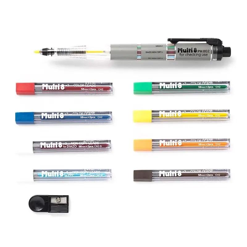 Japan Pentel Multi+8 Color Lead Pencil 802/803,Multi-Module Precision and Design Smooth Writing Art Supply For Japan Pentel Multi+8 Color Lead Pencil 802/803,Multi-Module Precision and Design Smooth Writing Art Supply For