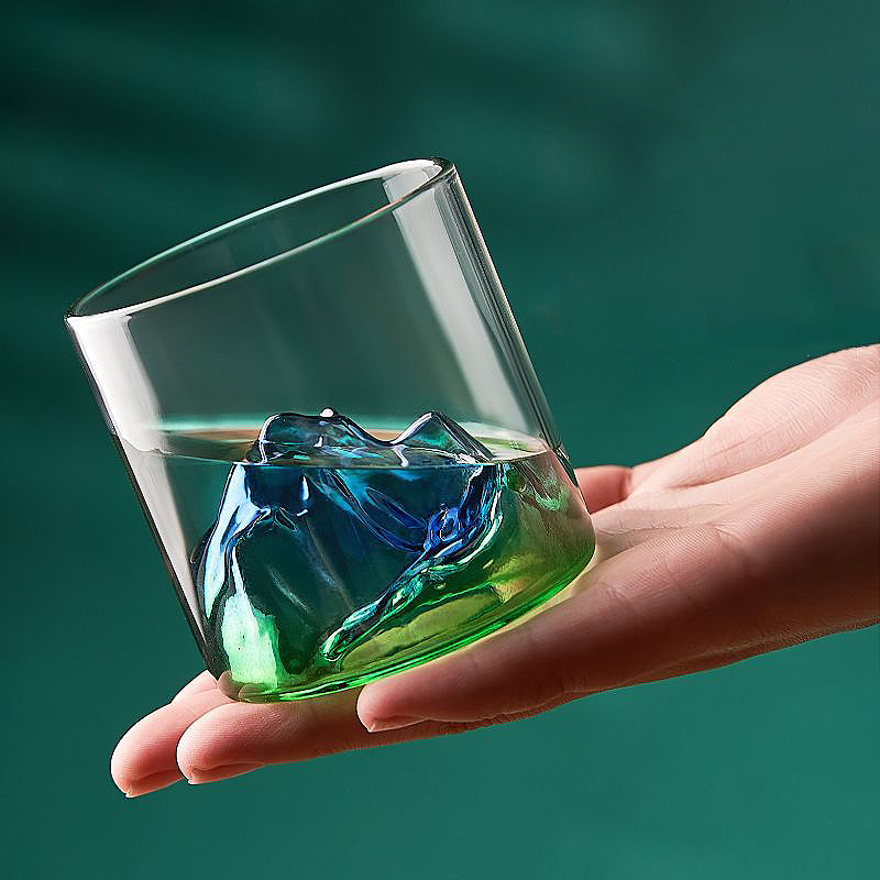 Japanese 3D Whisky Mountain Glass Japanese 3D Whisky Mountain Glass