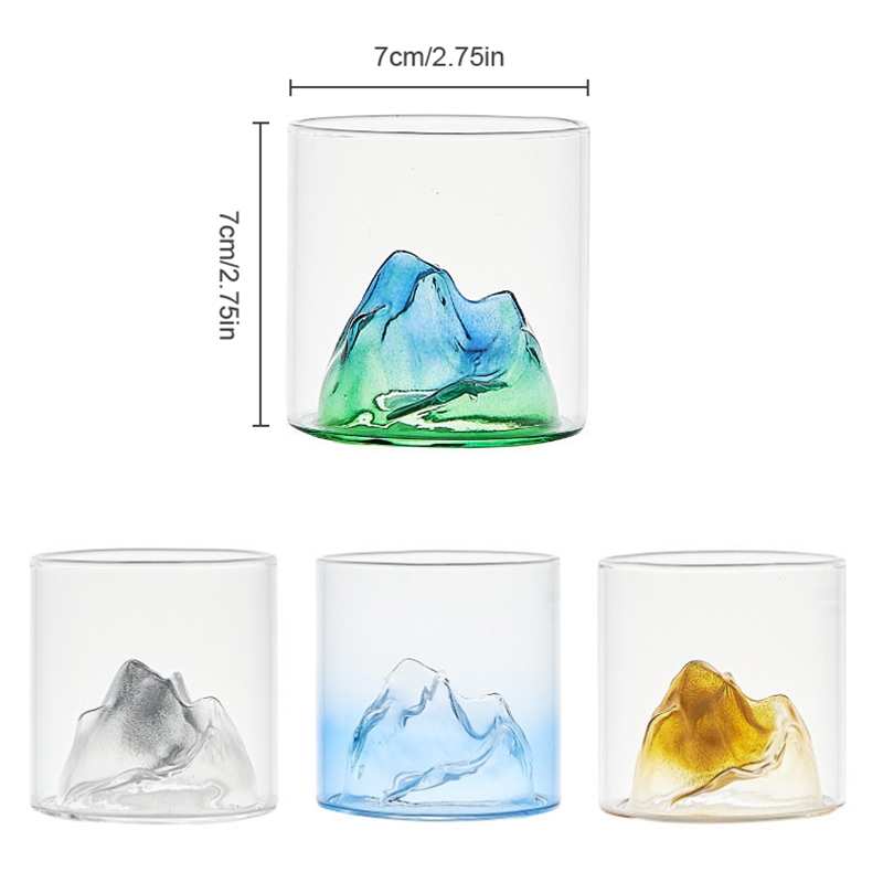 Japanese 3D Whisky Mountain Glass Japanese 3D Whisky Mountain Glass