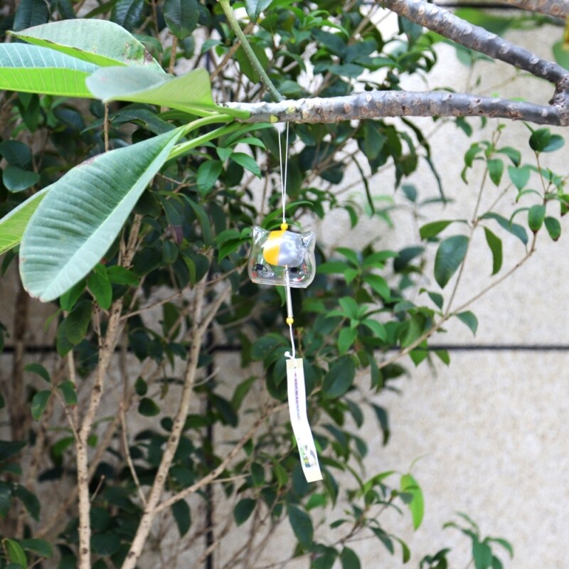 Japanese Style Glass Cat Wind Chime Japanese Style Glass Cat Wind Chime