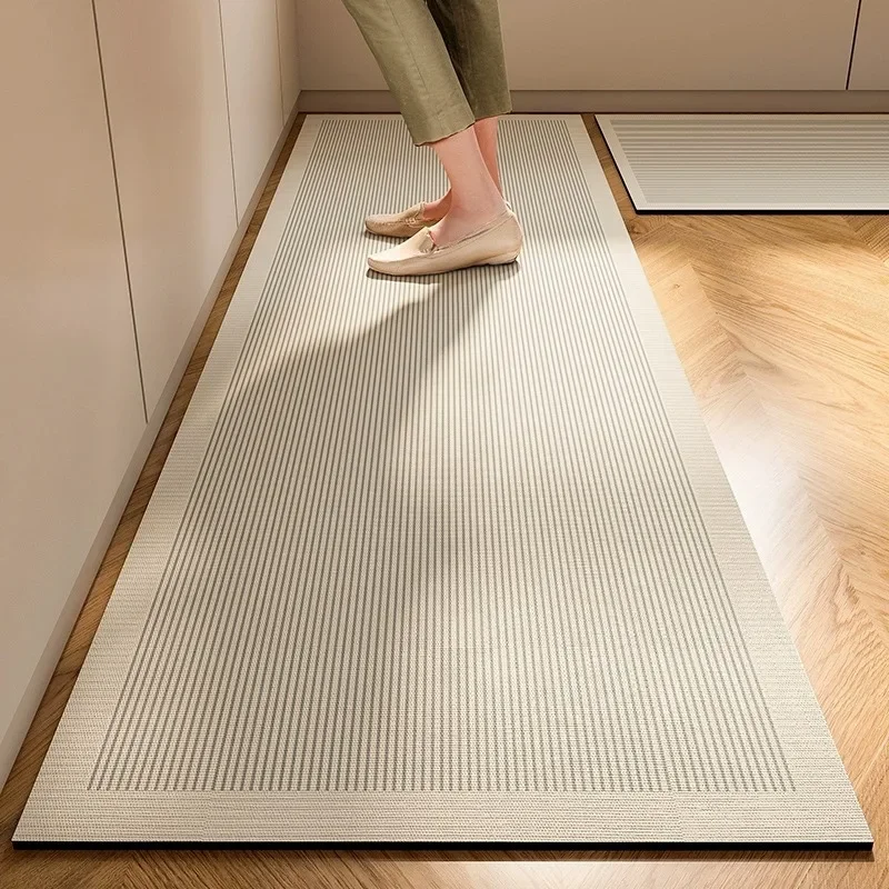 Japanese Style Soft Kitchen Diatomite Mud Floor Mat, Super Anti Slip, Super Absorbent, Easy to Handle Carpet