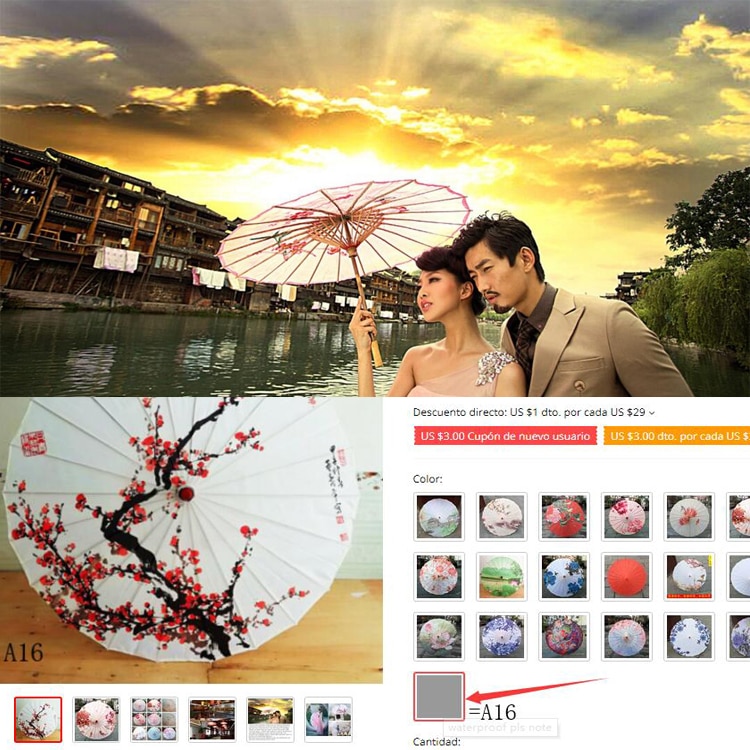 Japanese Umbrella Silk Decoration