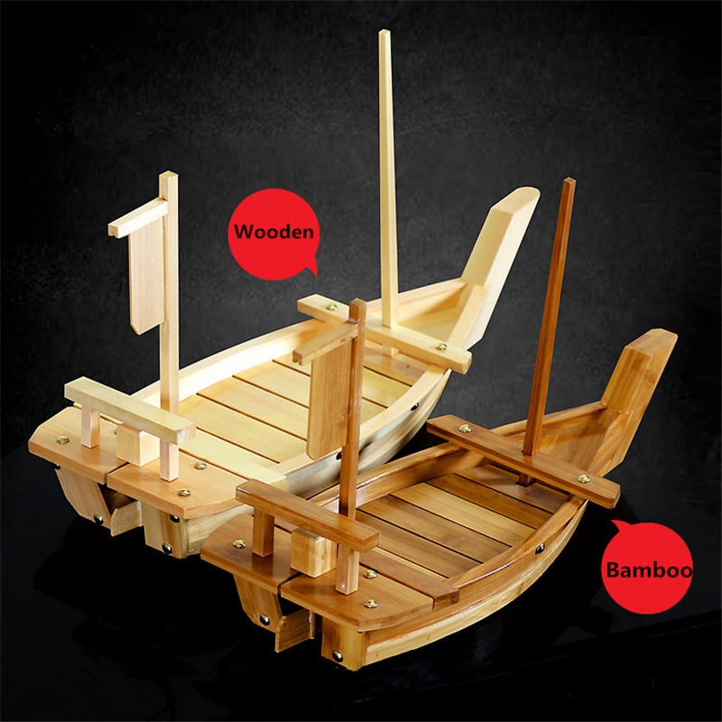 Japanese Wooden Sushi Boat