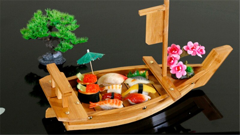 Japanese Wooden Sushi Boat