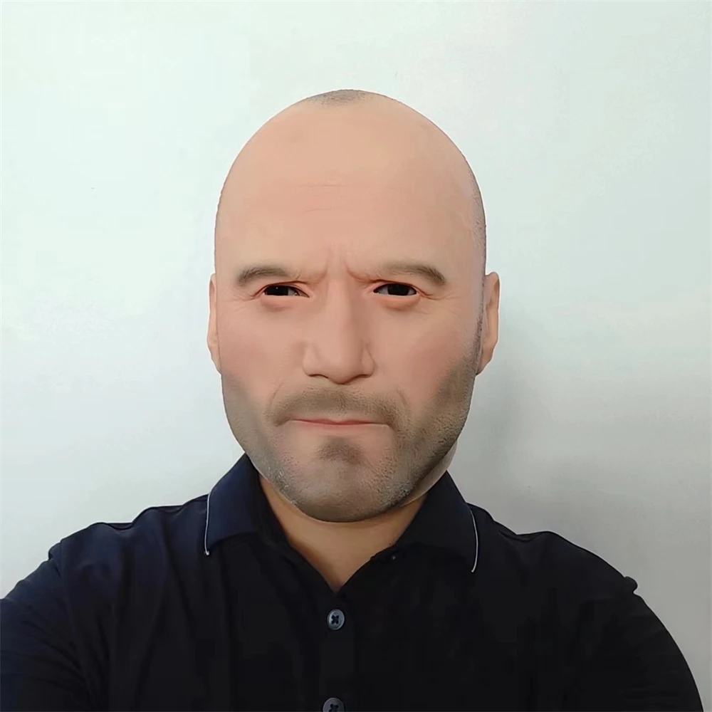 Jason Statham / Vin Diesel Mask Latex Realistic Bald Man Masks Halloween Carnival Mask Movie Cosplay Costume Full Head Jason Statham / Vin Diesel Mask Latex Realistic Bald Man Masks Halloween Carnival Mask Movie Cosplay Costume Full Head