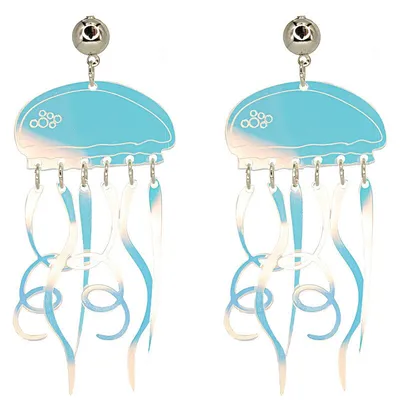 Jellyfish Earrings Girls Fashion Jewelry