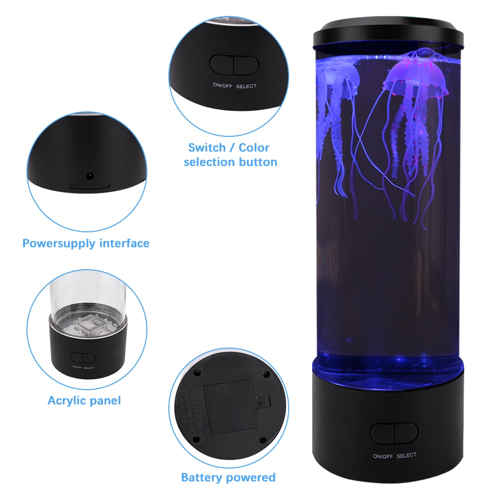 Jellyfish Mood Lamp Aquarium Night Light
