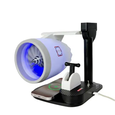 Jet Engine Fan Aircraft Turbofan Turbojet Model Kit 3D Printing Engine Toy with Humidifier Phone Wireless Charging Jet Engine Fan Aircraft Turbofan Turbojet Model Kit 3D Printing Engine Toy with Humidifier Phone Wireless Charging