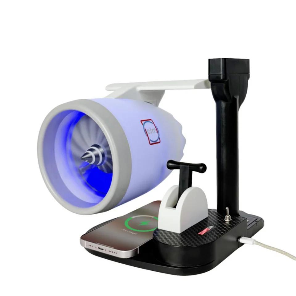 Jet Engine Fan Aircraft Turbofan Turbojet Model Kit 3D Printing Engine Toy with Humidifier Phone Wireless Charging Jet Engine Fan Aircraft Turbofan Turbojet Model Kit 3D Printing Engine Toy with Humidifier Phone Wireless Charging