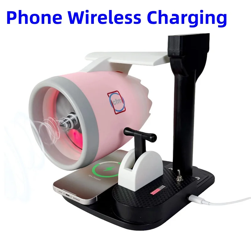 Jet Engine Fan Aircraft Turbofan Turbojet Model Kit 3D Printing Engine Toy with Humidifier Phone Wireless Charging Jet Engine Fan Aircraft Turbofan Turbojet Model Kit 3D Printing Engine Toy with Humidifier Phone Wireless Charging