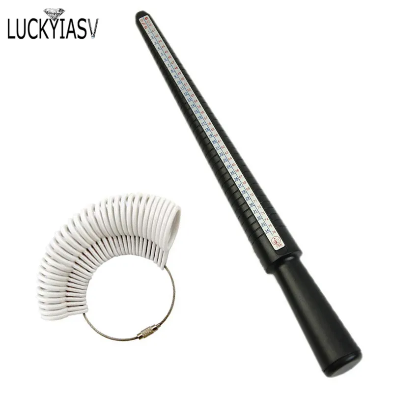 Jewellery Tools Ring Size Mandrel Stick Finger Gauge Ring Sizer Measuring Jewelry Tool Set Ring Size Fashion Jewellery