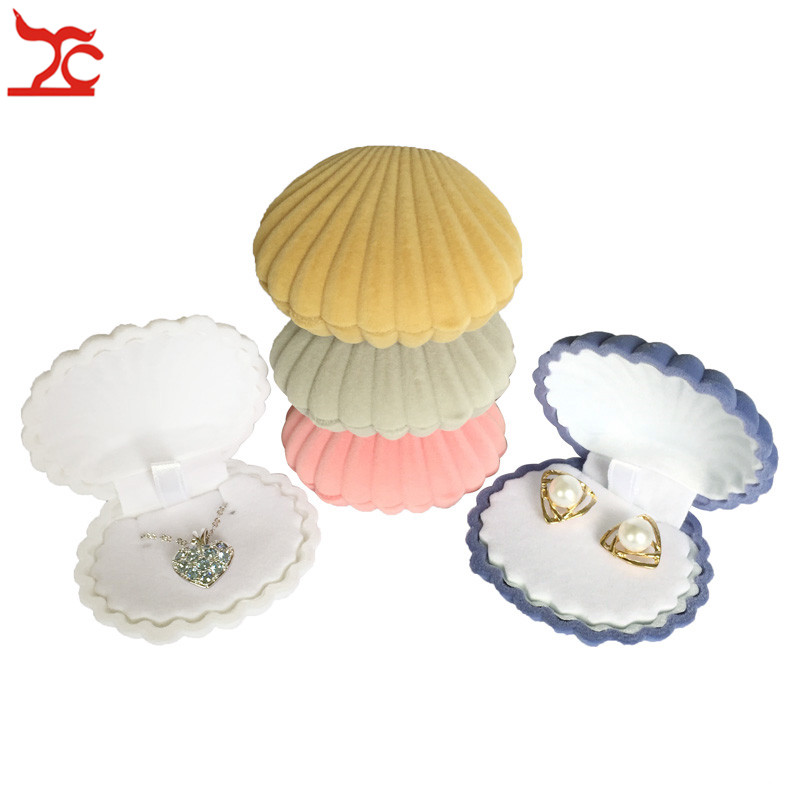 Jewelry Holder Seashell Ring Box (10 pcs)