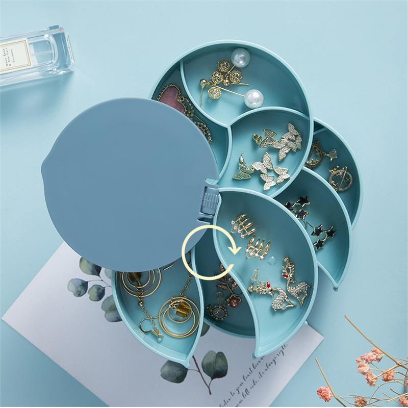 Jewelry Stand Holder Display Tray Jewelry Storage Box Multilayer Rotating Plastic Stand Earring Ring Box Cosmetics Jewelry Stand Holder Display Tray Jewelry Storage Box Multilayer Rotating Plastic Stand Earring Ring Box Cosmetics