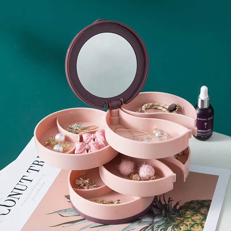 Jewelry Stand Holder Display Tray Jewelry Storage Box Multilayer Rotating Plastic Stand Earring Ring Box Cosmetics Jewelry Stand Holder Display Tray Jewelry Storage Box Multilayer Rotating Plastic Stand Earring Ring Box Cosmetics