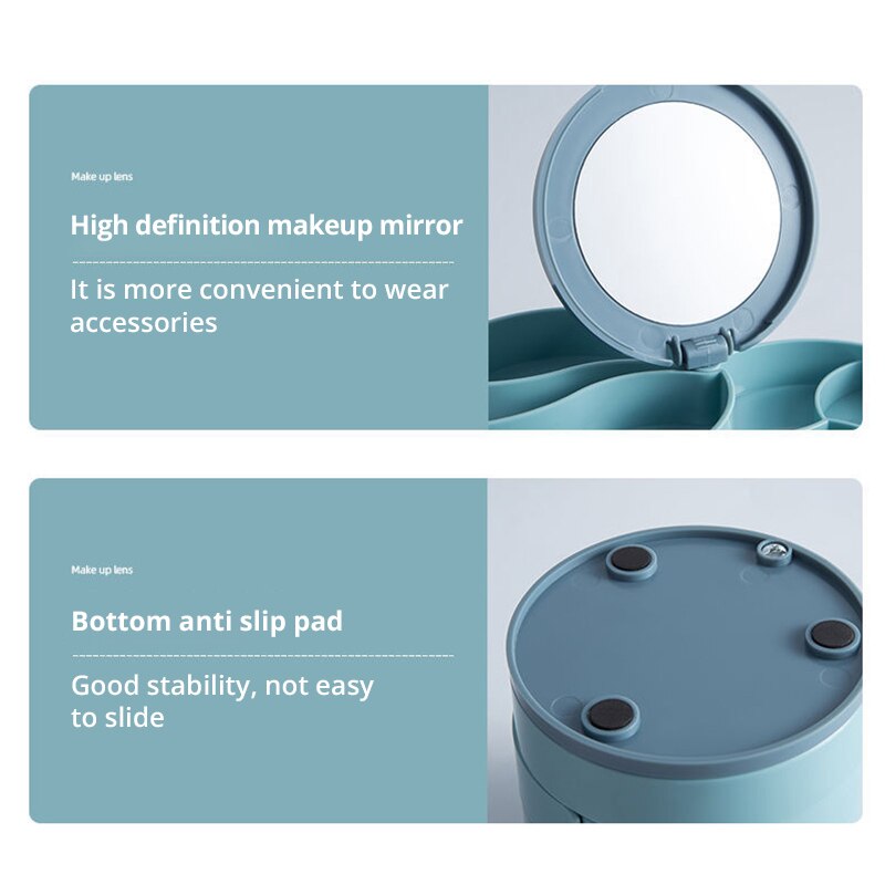 Jewelry Stand Holder Display Tray Jewelry Storage Box Multilayer Rotating Plastic Stand Earring Ring Box Cosmetics Jewelry Stand Holder Display Tray Jewelry Storage Box Multilayer Rotating Plastic Stand Earring Ring Box Cosmetics