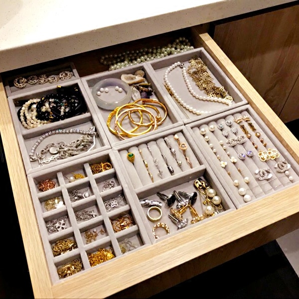 Jewelry Tray Accessories Organizer Box