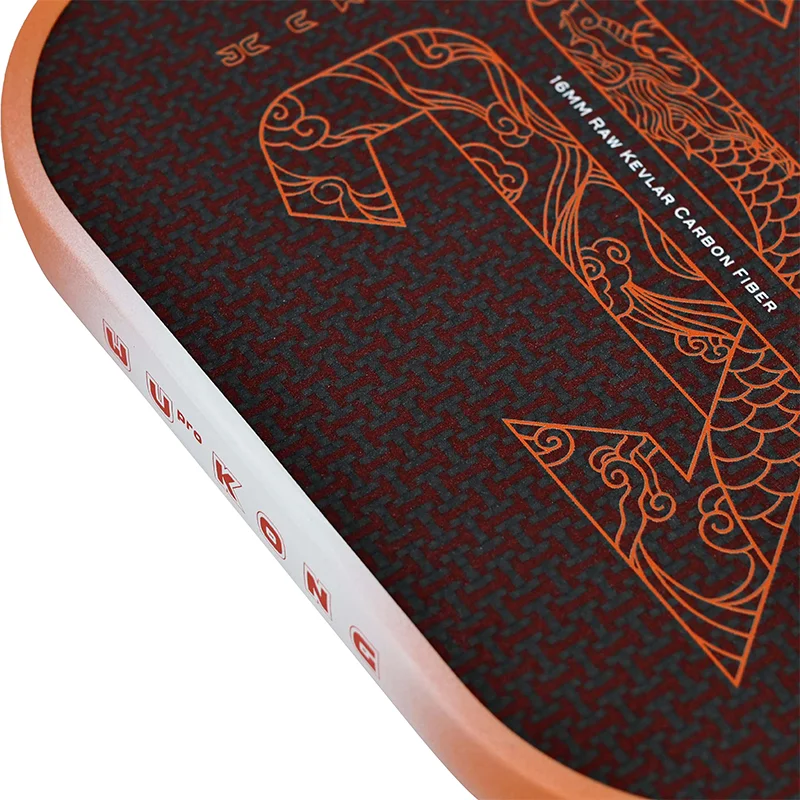 Juciao USAPA Approved Kevlar Carbon Fiber Pickleball Paddle Thermoformed Unibody Spin Textured Surface With Foam Edge