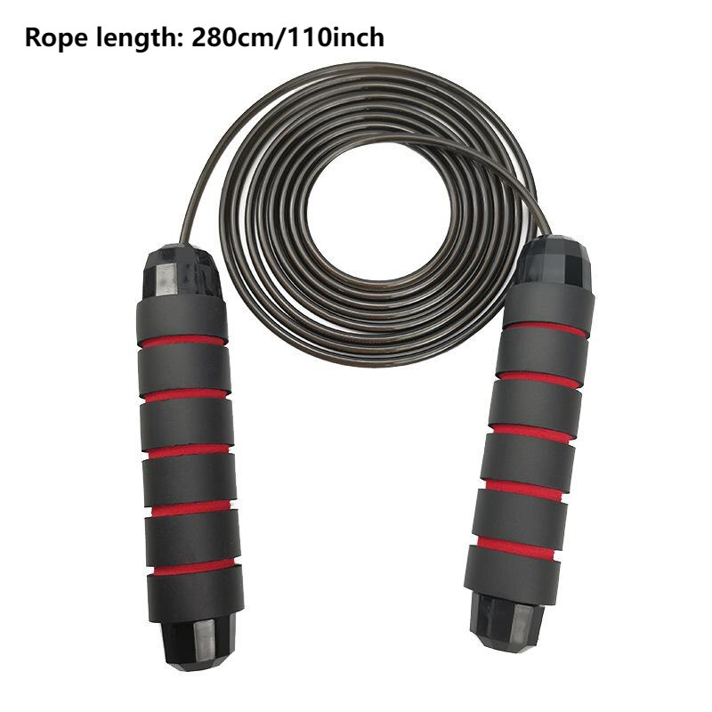 Jump Rope Professional Tangle Free Rapid Speed Jumping Rope Foam Handle Adjustable Steel Skipping Rope Gym Fitness Slim Jump Rope Professional Tangle Free Rapid Speed Jumping Rope Foam Handle Adjustable Steel Skipping Rope Gym Fitness Slim