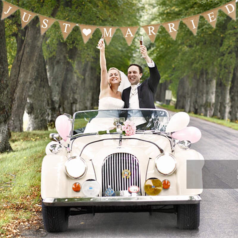 Just Married Banner Wedding Decor Just Married Banner Wedding Decor