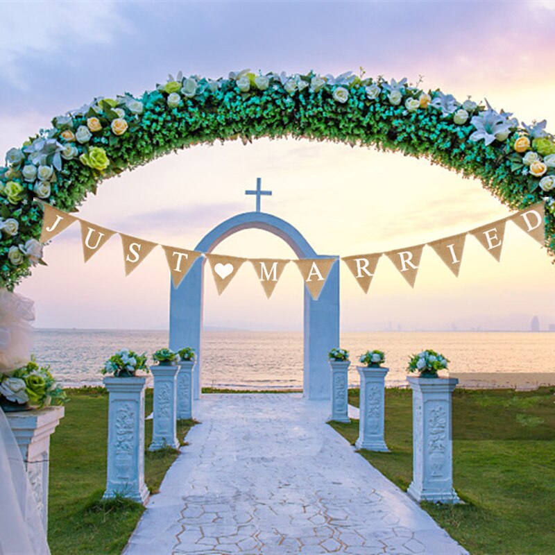 Just Married Banner Wedding Decor Just Married Banner Wedding Decor