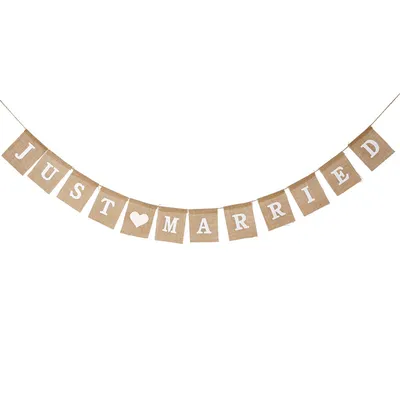 Just Married Bunting Wedding Decor