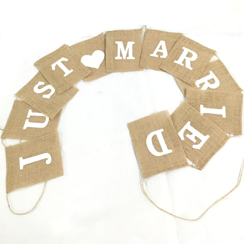 Just Married Bunting Wedding Decor
