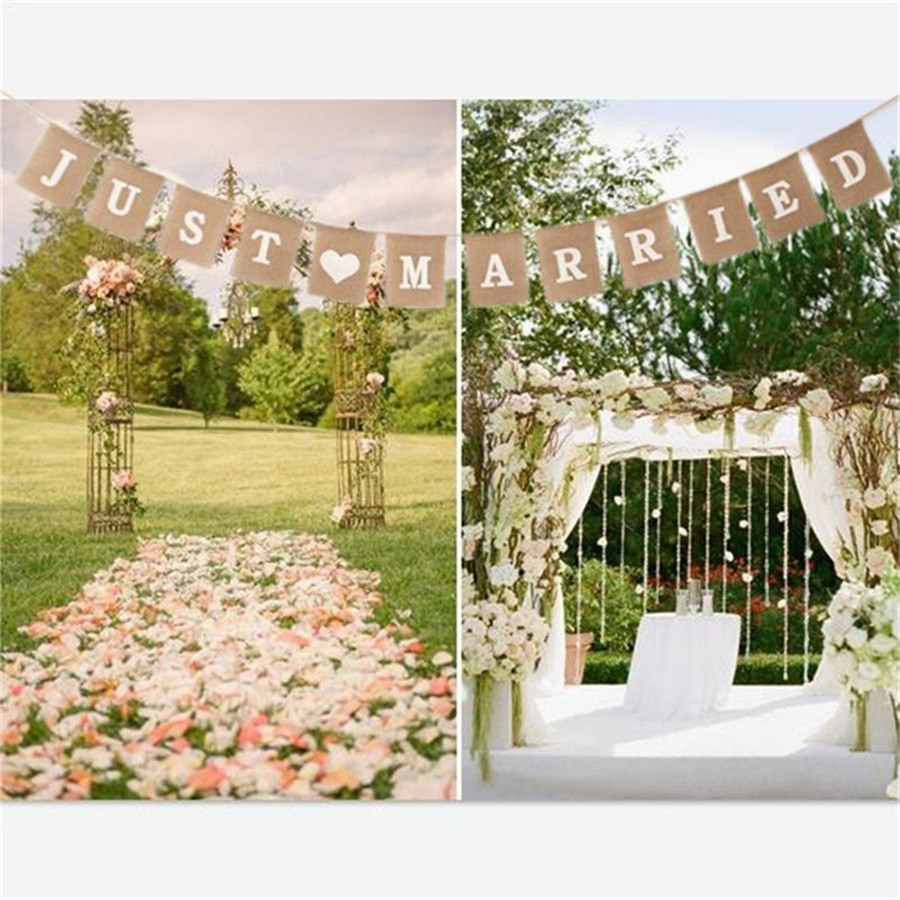 Just Married Bunting Wedding Decor