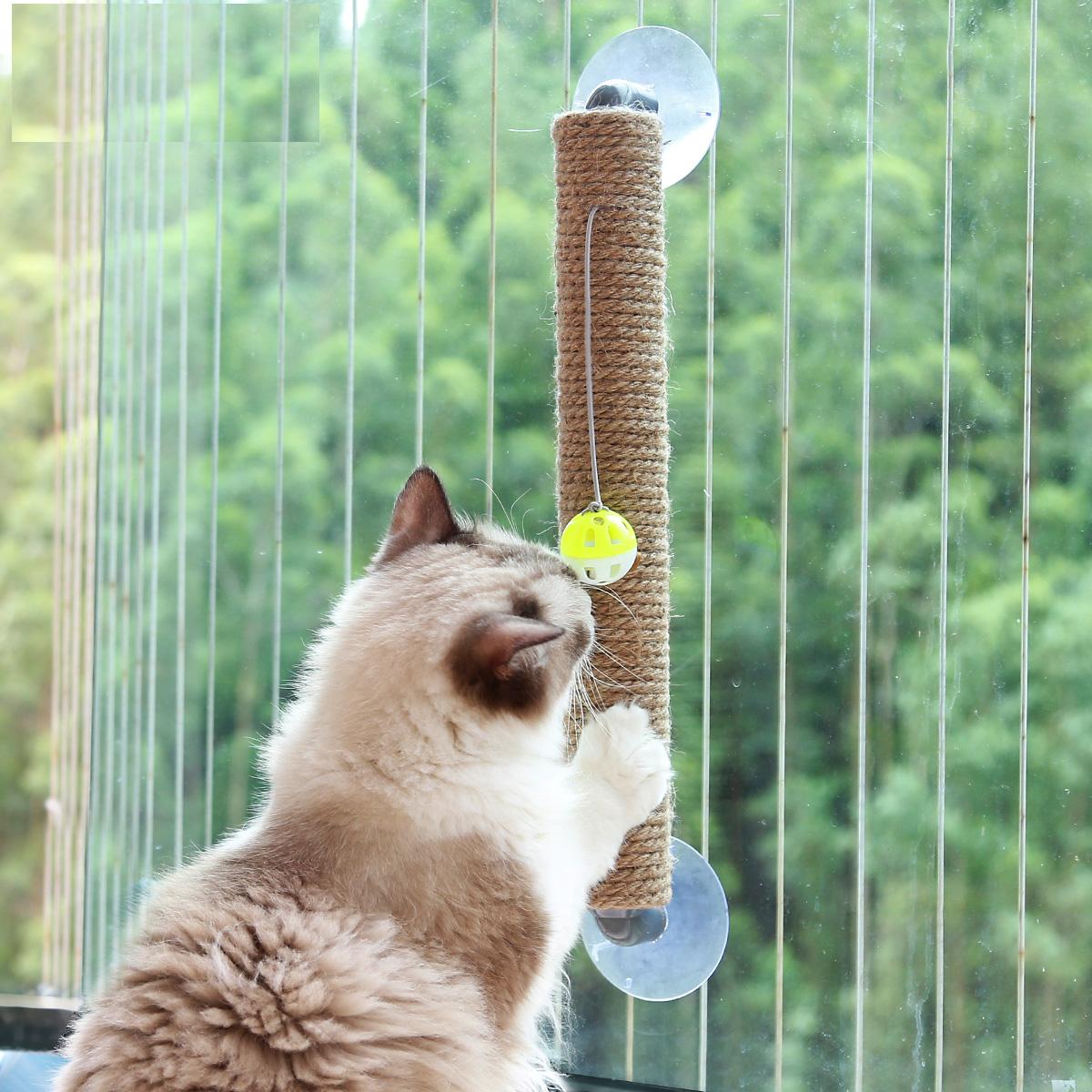 Jute Wall Mounted Cat Scratching Post Jute Wall Mounted Cat Scratching Post