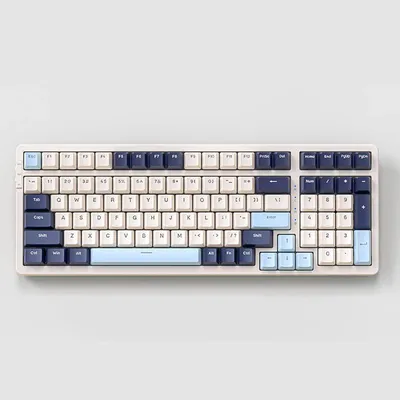 K8 100 Key Wireless Mechanical Keyboard Tri-mode Connection,Full Key Hot Swap,lighting Effects,Gasket Muffler K8 100 Key Wireless Mechanical Keyboard Tri-mode Connection,Full Key Hot Swap,lighting Effects,Gasket Muffler
