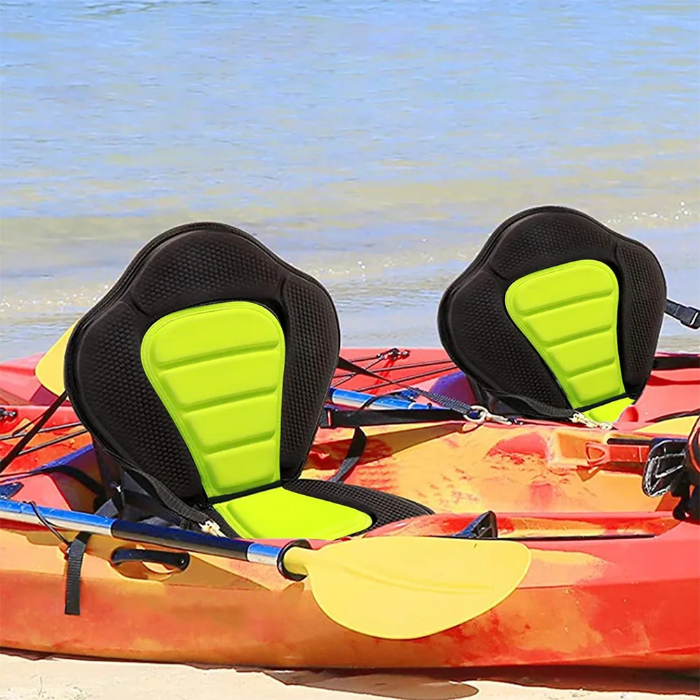 Kayak Paddle Board Seat Adjustable Stand Up Backrest Seat with Storage Bag Non-Slip Backrest Seat for Rowboats Fishing