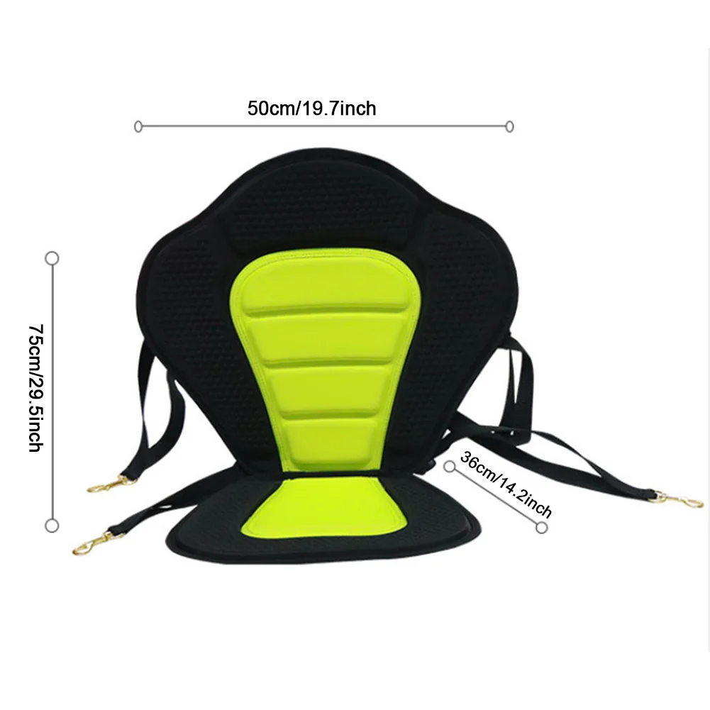 Kayak Paddle Board Seat Adjustable Stand Up Backrest Seat with Storage Bag Non-Slip Backrest Seat for Rowboats Fishing