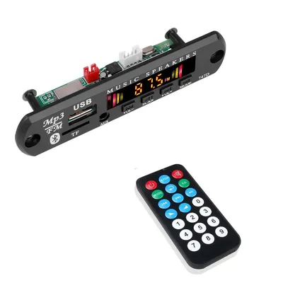 Kebidu Bluetooth 5.0 Car Kit Wireless MP3 Decoder Board Audio 9V-12V WMA Car Music Player Module Lossless Audio USB AUX Kebidu Bluetooth 5.0 Car Kit Wireless MP3 Decoder Board Audio 9V-12V WMA Car Music Player Module Lossless Audio USB AUX