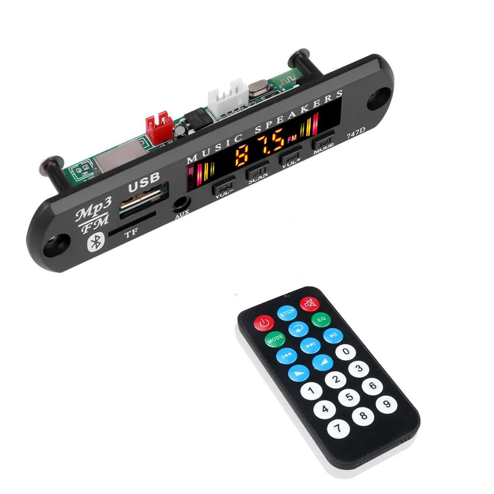 Kebidu Bluetooth 5.0 Car Kit Wireless MP3 Decoder Board Audio 9V-12V WMA Car Music Player Module Lossless Audio USB AUX